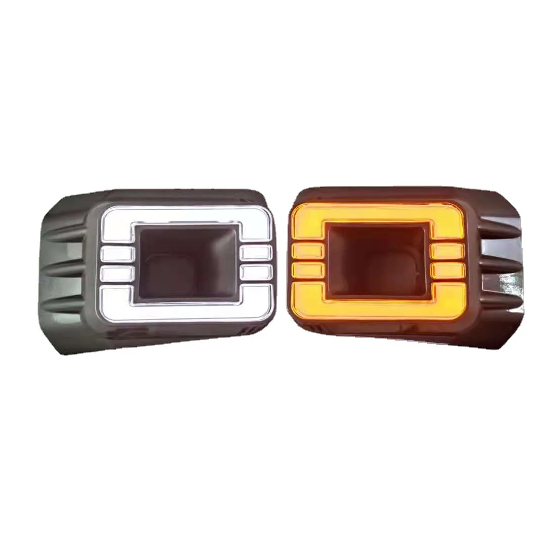 مناسبة لـ 20-21 تويوتا هايلكس أضواء النهار الجري 2021 هايلكس ريفو أضواء الضباب الإصدار العالي #2