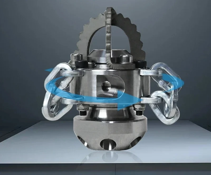 

high pressure 150-300bar sewer roots cutting nozzle rotating drain cleaning large flow pipeline unclog nozzle