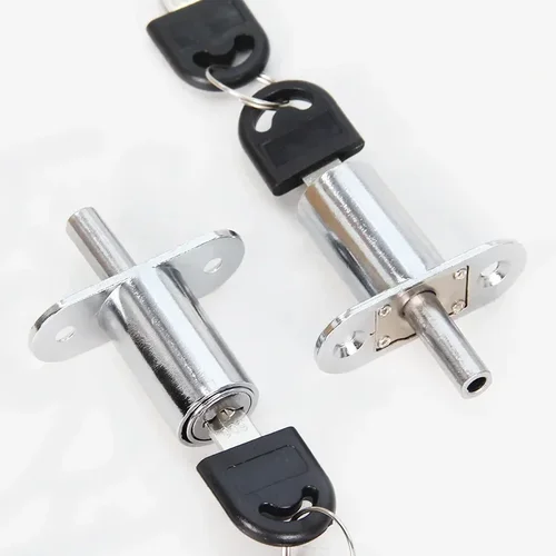 Cerraduras para puertas correderas y ventanas, 23/32mm, con llaves, lengüeta, pestillo para puerta, armario, puerta corredera con llave, herrajes para muebles