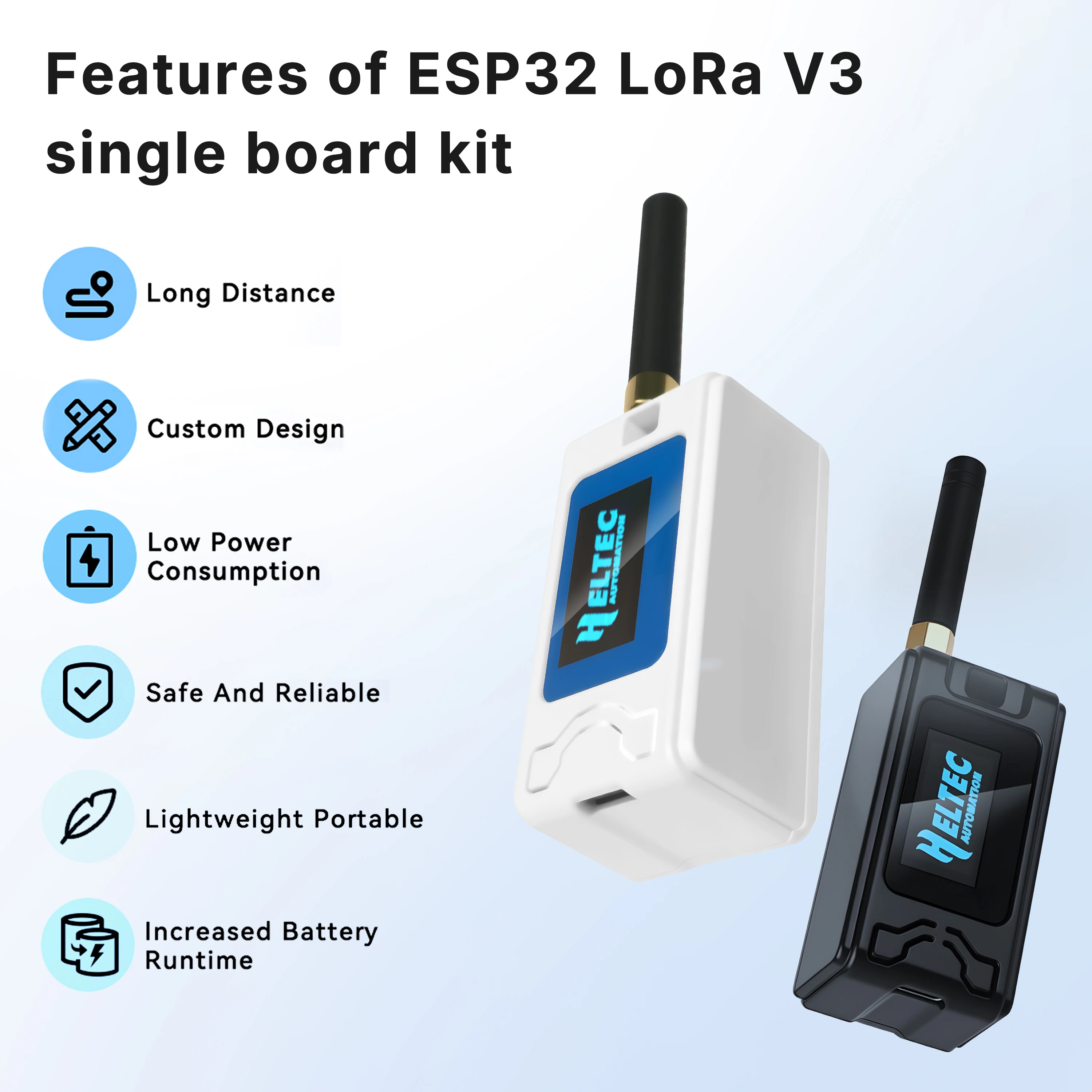 New Meshtastic Heltec V3 ESP32 LoRa 32 Dev-Board Kit include 800mAh Battery SX1262  Multi-Band OLED WiFi BLE For Arduino IoT