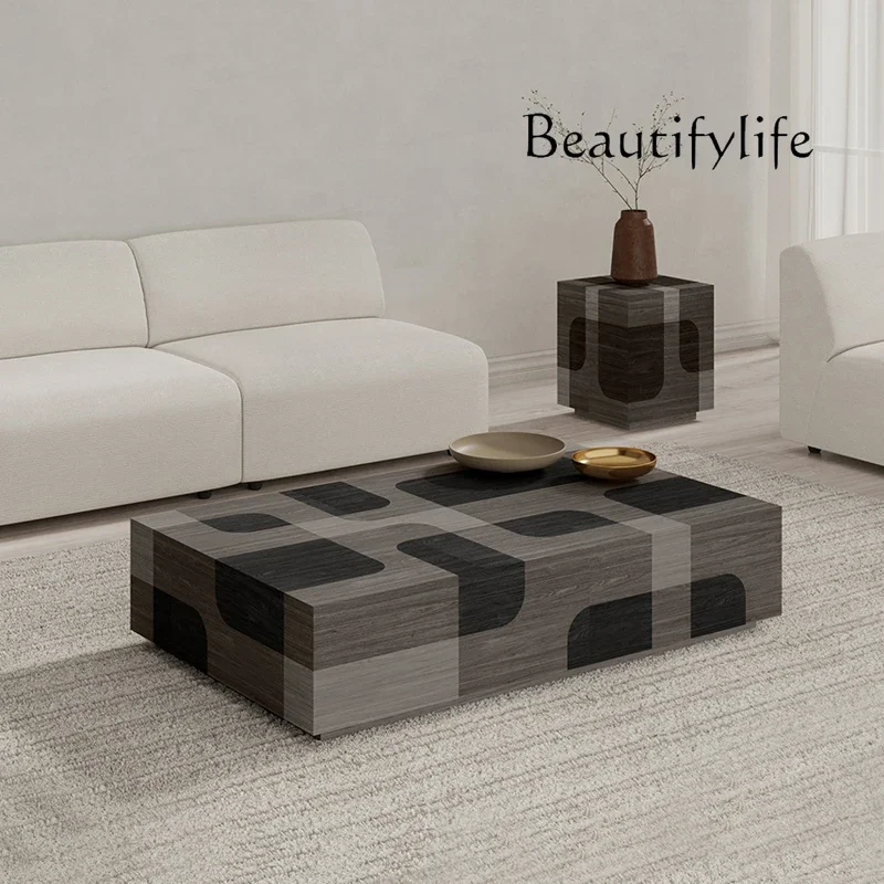 

living room furniture Italian minimalist coffee table small apartment living room household rectangular low table designer creat
