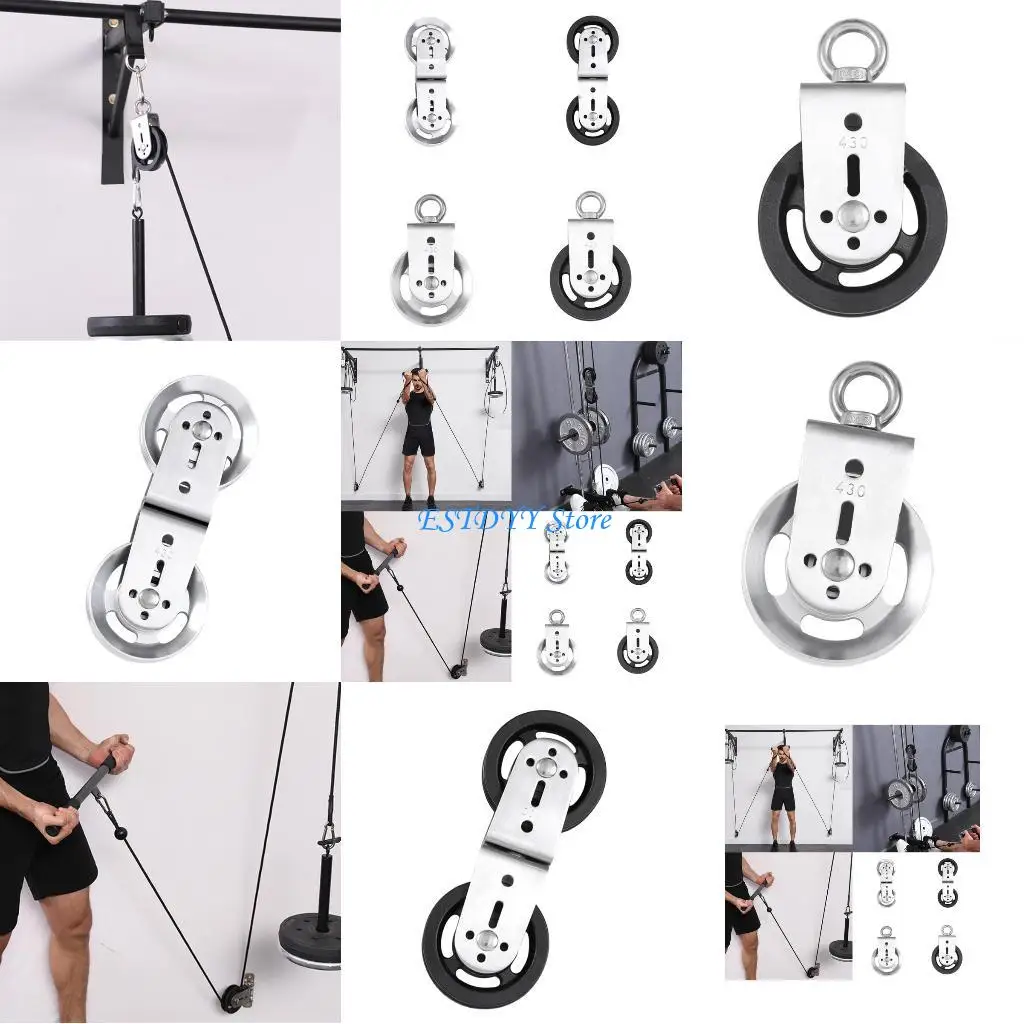 

G6DE Quiet Bearing Grooves Wheel Home gyms Rotating Quiet Pulley Enduring