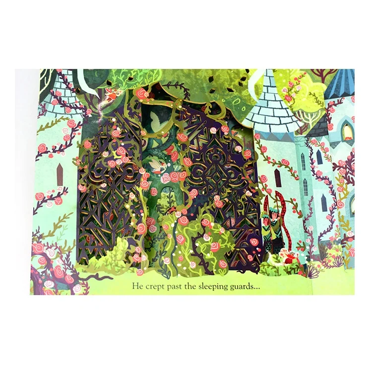 Usborne Peep Inside Fairy Tale Sleeping Beauty Montessori Educational English Picture Book for Kids Reading 3D Flap Story Books