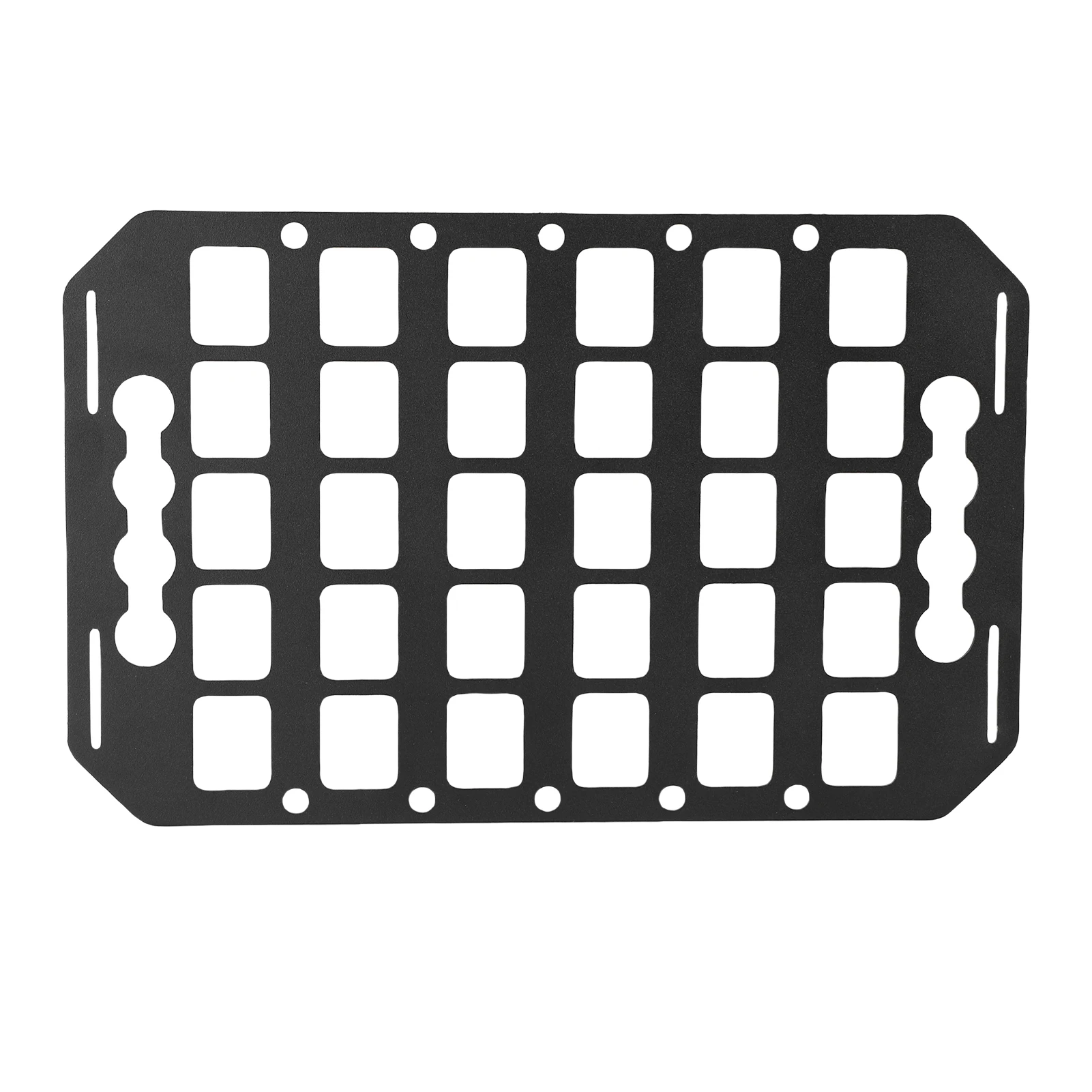 

Стойка на панели Molle для грузовиков, 12,5x8x0,08 дюйма, алюминиевый L-трек, органайзер на панели Molle для автомобилей, внедорожников, пикапов, автофургонов, панель для хранения кровати грузовика