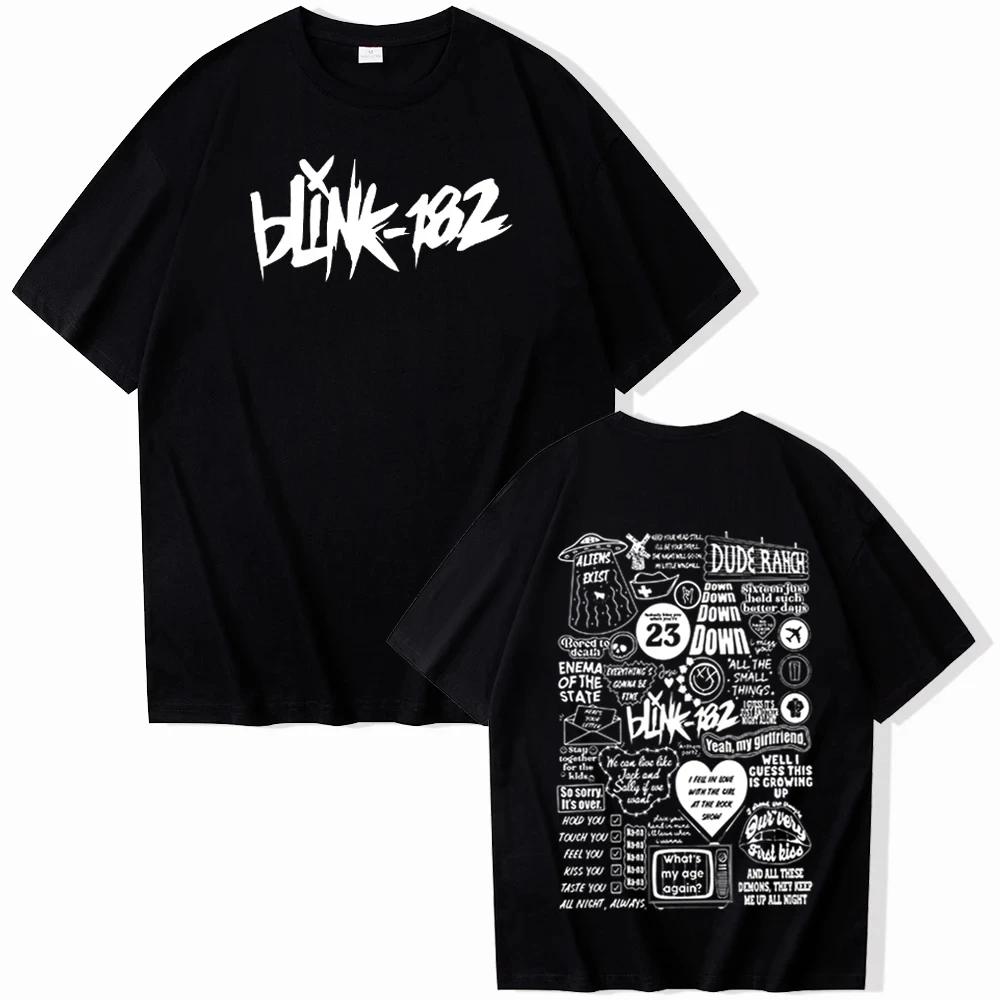 Blink182 Shirt Blink182 Merch Blink182 Music Shirt Gift for Blink182 Fan O-Neck Short Sleeve Shirts Unisex 70281