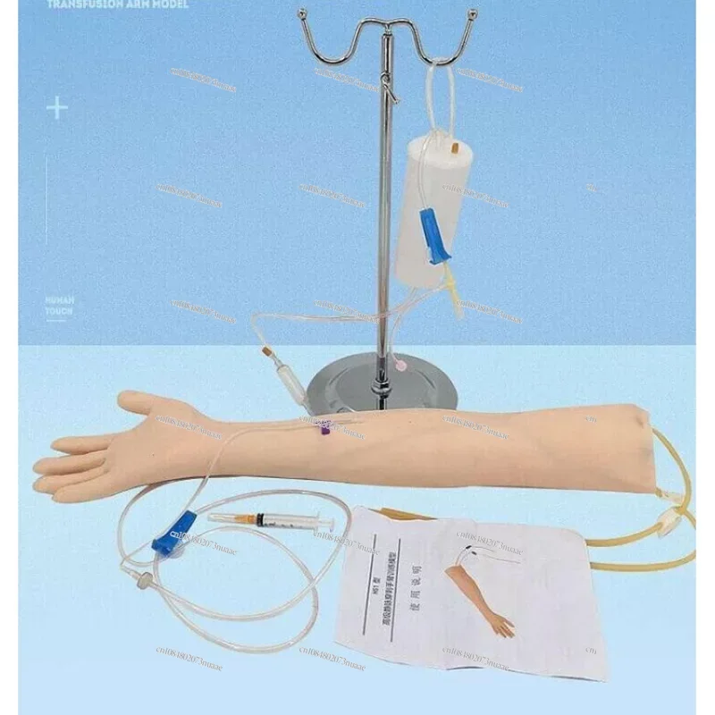 Life Size Anatomical Phlebotomy Venipuncture Practice Arm, Injection Practice Medical Simulator, Nurse Training Kit