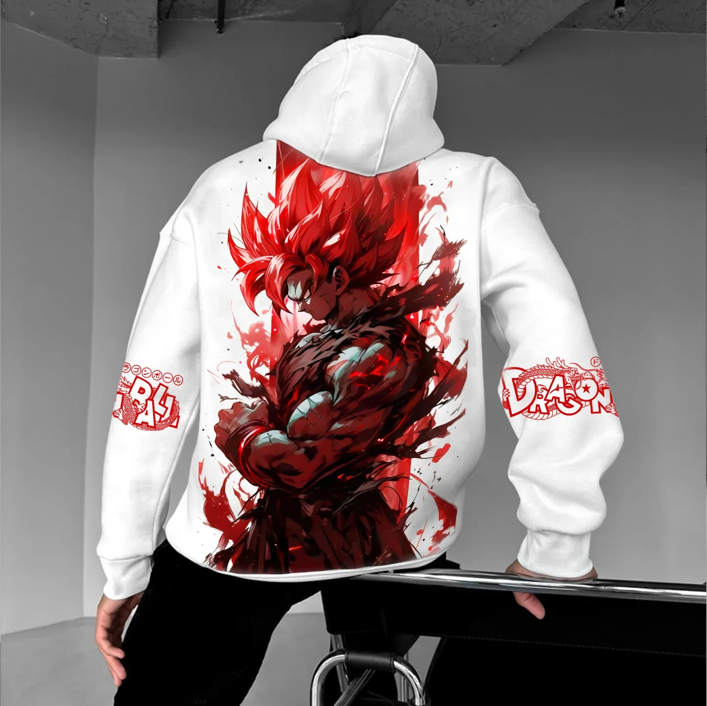 เสื้อฮู้ดอนิเมะฮาราจูกุลายดราก้อนบอล 2025 สตรีทแวร์ใหม่สำหรับผู้ชาย ฤดูใบไม้ร่วง ฤดูหนาว เสื้อฮู้ดโอเวอร์ไซส์สำหรับผู้หญิง แขนยาว เสื้อยูนิเซ็กส์