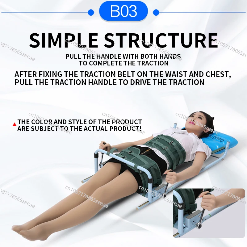 Efficient Cervical Spine Lumbar Spine Traction Bed for Cervical Vertebrae Lumbago Low Back Pain Therapy Massage Body Stretching