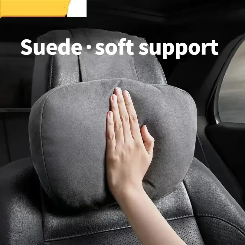 Ergonomic Slow‑Rebound Memory Foam Car Seat Headrest Protective Pad Universal Head Support Cushion For Gaming Chair Auto Interio