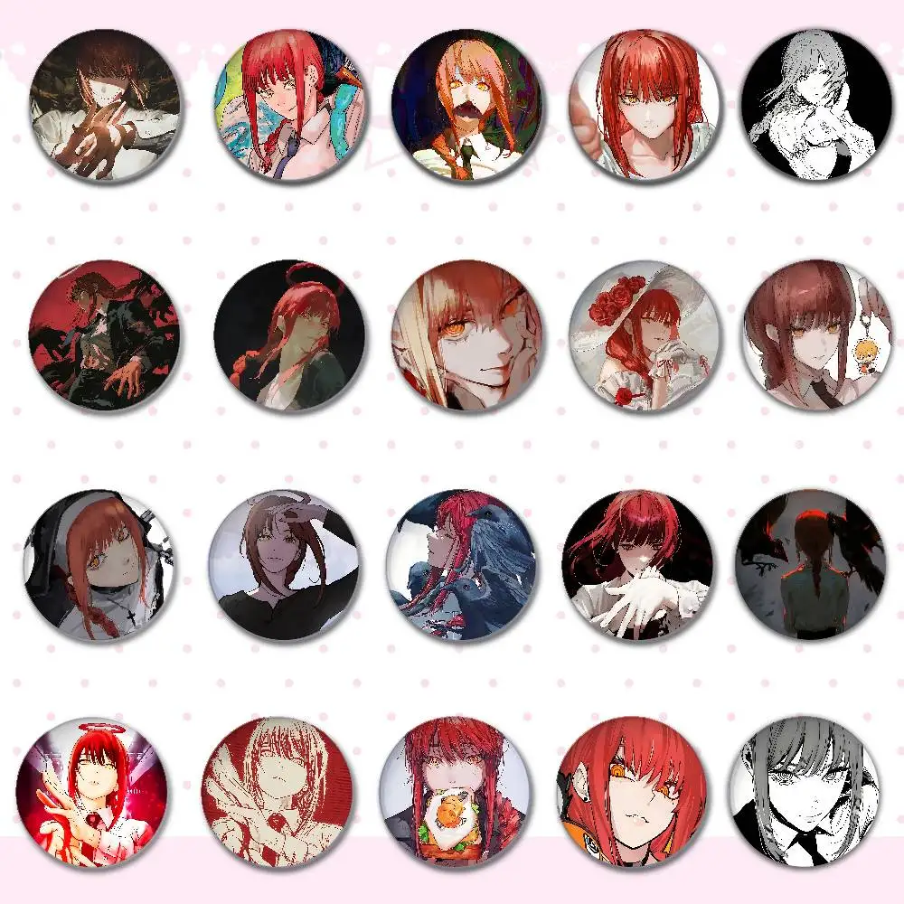 Cool-M-Makimas Badge Pins For Friend, Backpack, Clothing, Collectible Accessories, Jewelry Gift