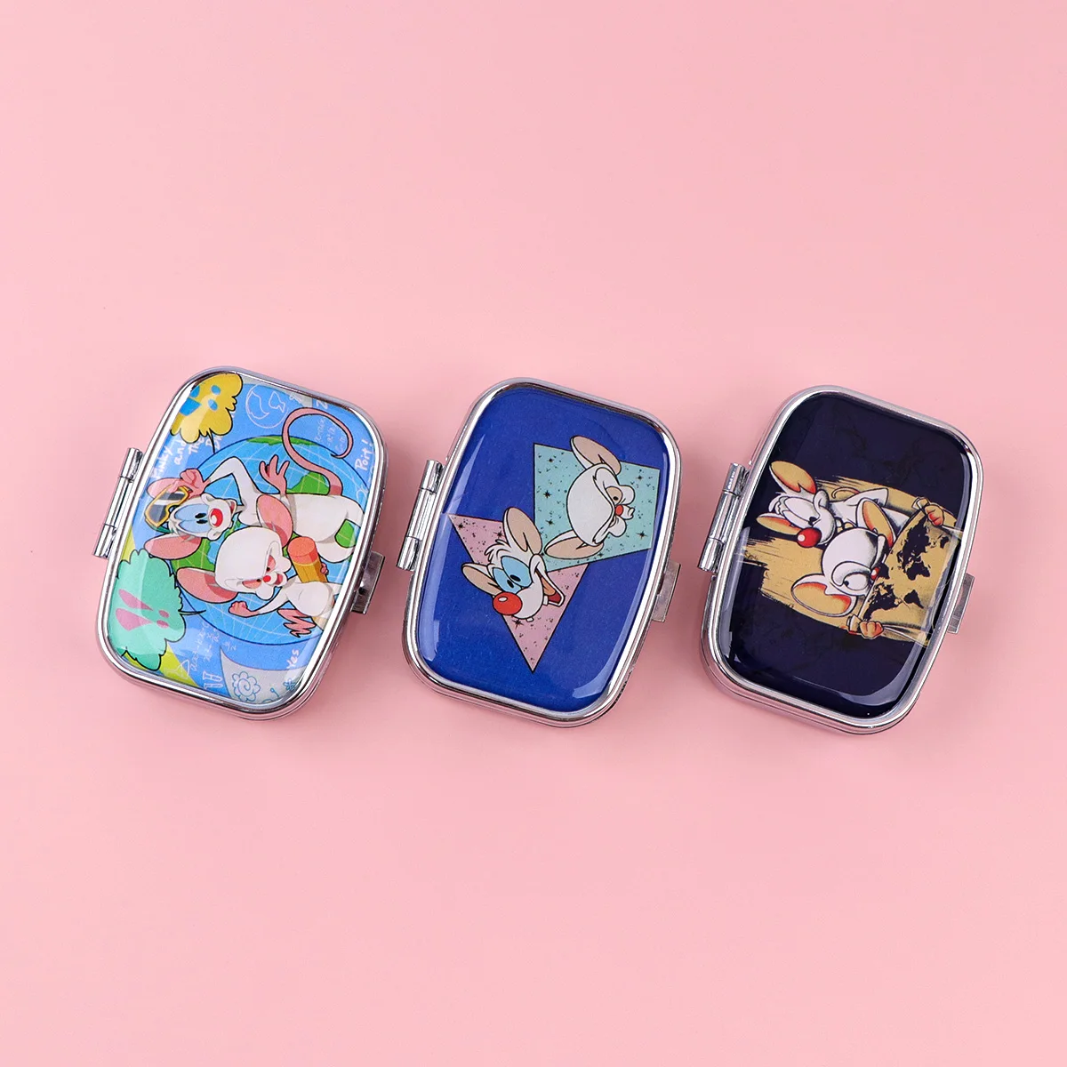 Cute Mouse Pill Boxes Cartoon Sealed Subpackage Case Portable Travel Jewelry Box Mini Organizer Storage Medicine Case
