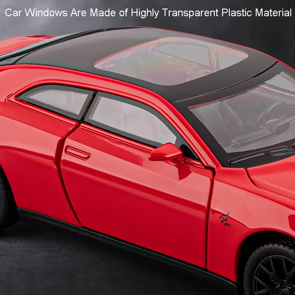 1:32 Supercar Hellcat Tomahawk Model Toys Alloy Diecast Sound Light Doors Opened Pull Back Exquisite Sports Cars for Kids Gifts