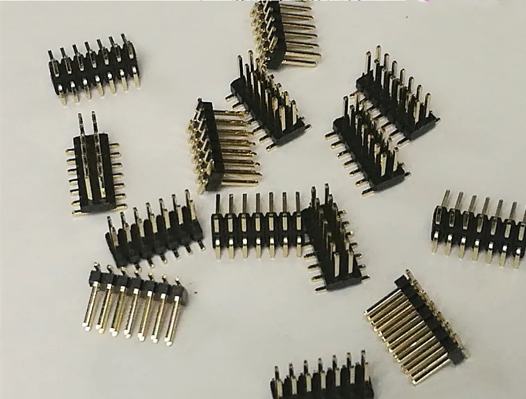 pin header 1.27MM Patch double row needle 2*2P/3/4/5/6/7/8/9/10/15/20/30/40/50PIN Connector