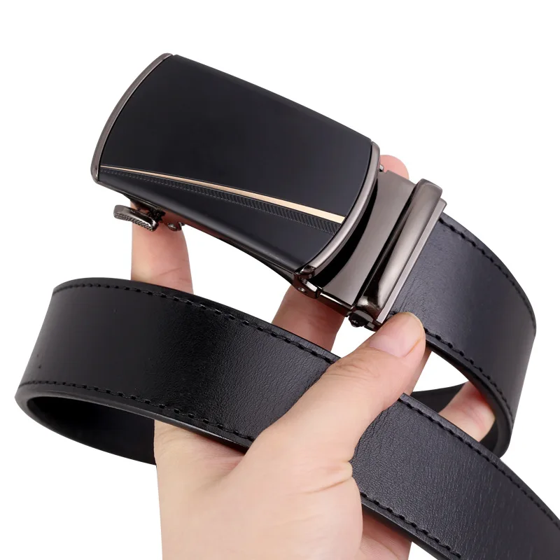 

Mens belts, Head layer cowhide automatic buckle belt, cowhide pants with belt, Jeans belt pairing Fashion and leisure