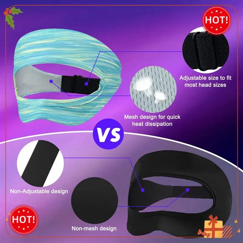

Durable-For Oculus Quest 2 Accessories VR Eye Mask Cover Breathable Sweat Band Virtual Reality Headset For Quest 2