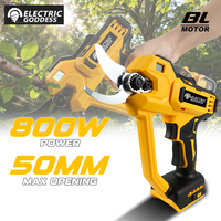 Brushless Electric Pruning Shear 2 Gears Cordless Electric Scissors Fruit Tree Bonsai Garden Cutter For Dewalt 20V Battery Pin