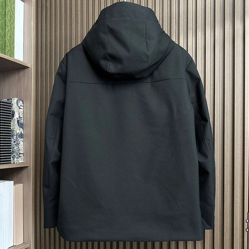 BC Italy Warm White Duck Down Hooded Down Jacket