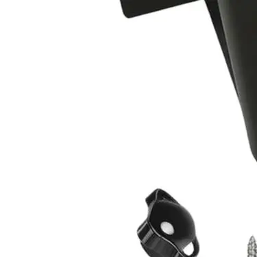 90 Degree Wall Mount Bracket L Shape Iron Tenon Adaptor For Outdoor Flagpole Lamp Post Tree Antenna= Weather Vane Black