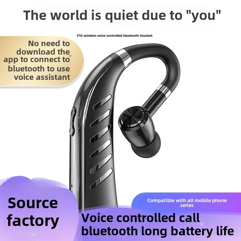 New cross-border ultra-long endurance wireless Bluetooth tws hanging ear AI intelligent voice control high sound quality noise r