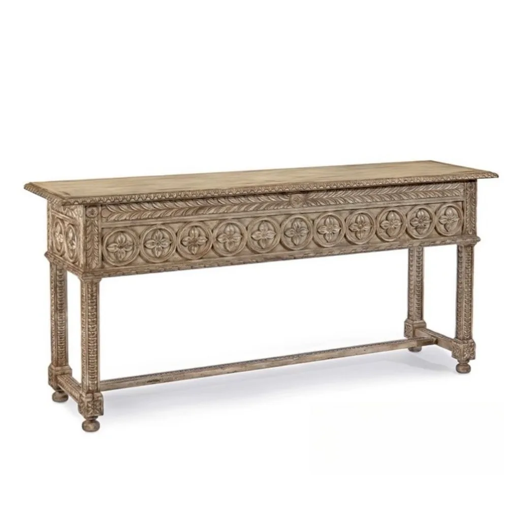 

Входной шкаф для гостиной из массива дерева, современный стол с гравировкой