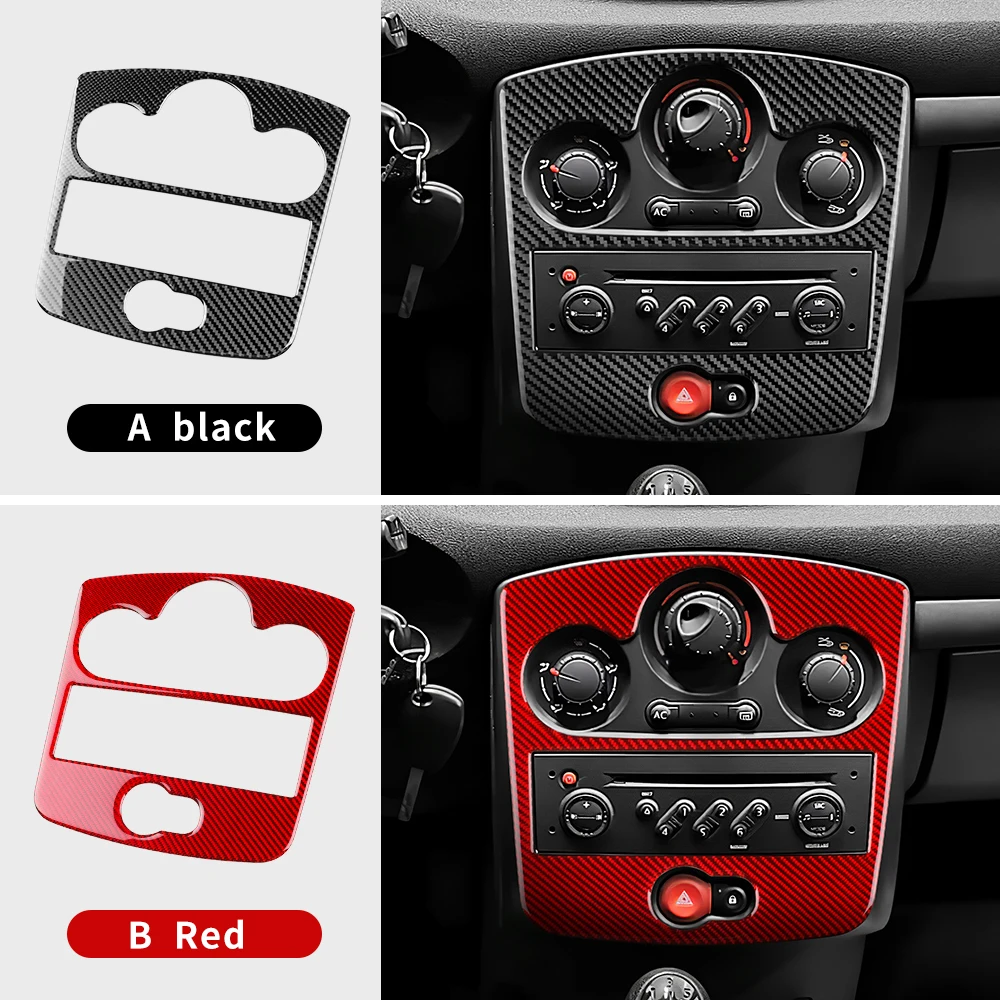 

Soft Carbon Fiber Sticker For Renault Clio 3 2006 2007 2008 2009 2010 2011 2012 Car CD AC Panel Interior Accessories LHD RHD