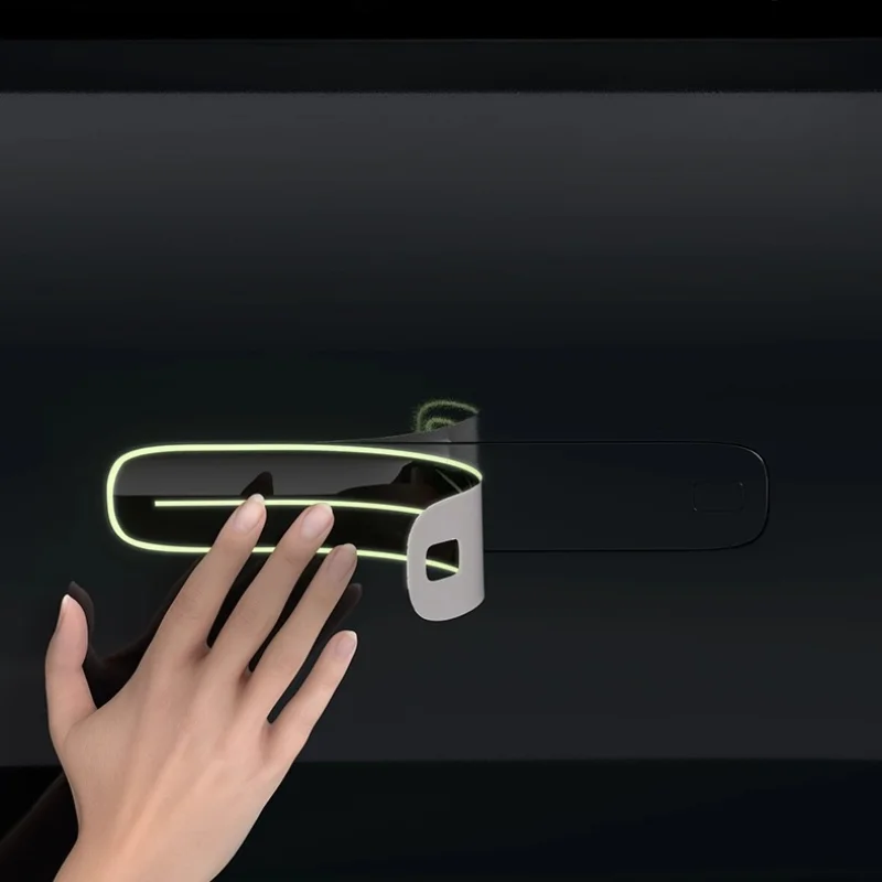 ل Denza N9 N8L مقبض الباب مضيئة ملصق مقبض الباب تذكير المضادة للخدش حماية الشارات ديكور اكسسوارات السيارات الخارجية