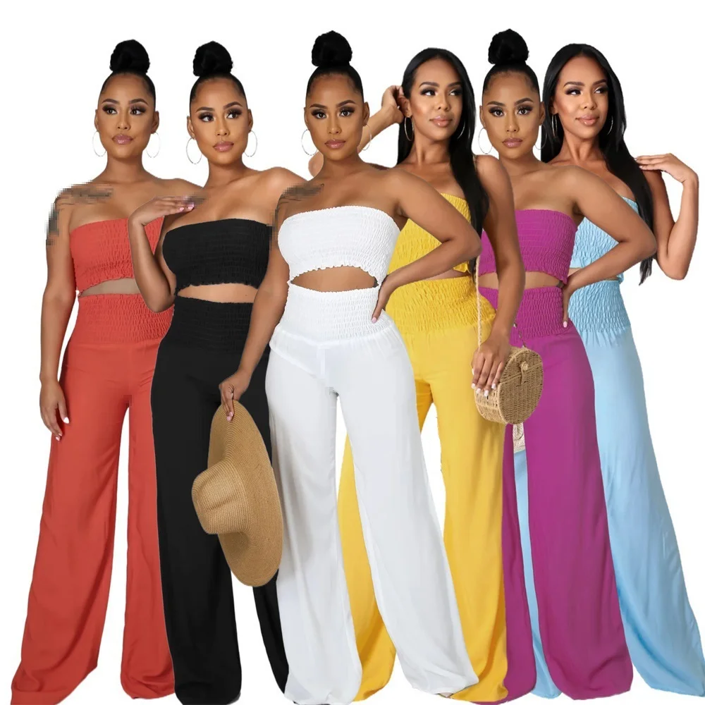 pants sets women two piece set women outfit 2023 summer 2 piece sets woman outfits summer outfits for woman 2023 crop top pants