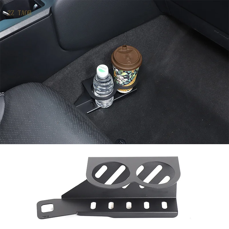 For 2024+ Toyota Land Cruiser Prado 250 LC250 Aluminum Alloy Black Car passenger seat Water cup holder car interior accessories
