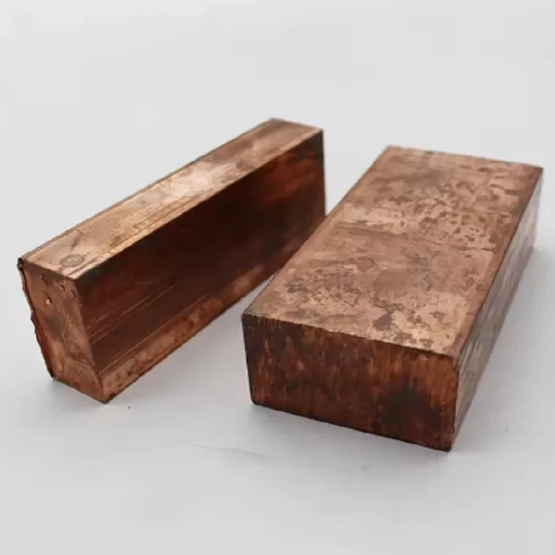 1PC Copper Flat Bar Plate Strip Copper Sheet Plate Solid Length 100 250 500mm