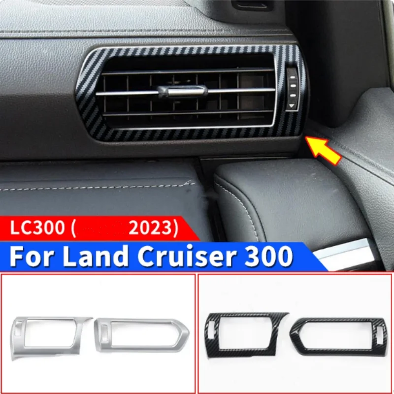 

For Toyota Land Cruiser 2023-2024 Left and Right Air Vent Decoration Protective Sticker LC300 Interior Accessories Tuning