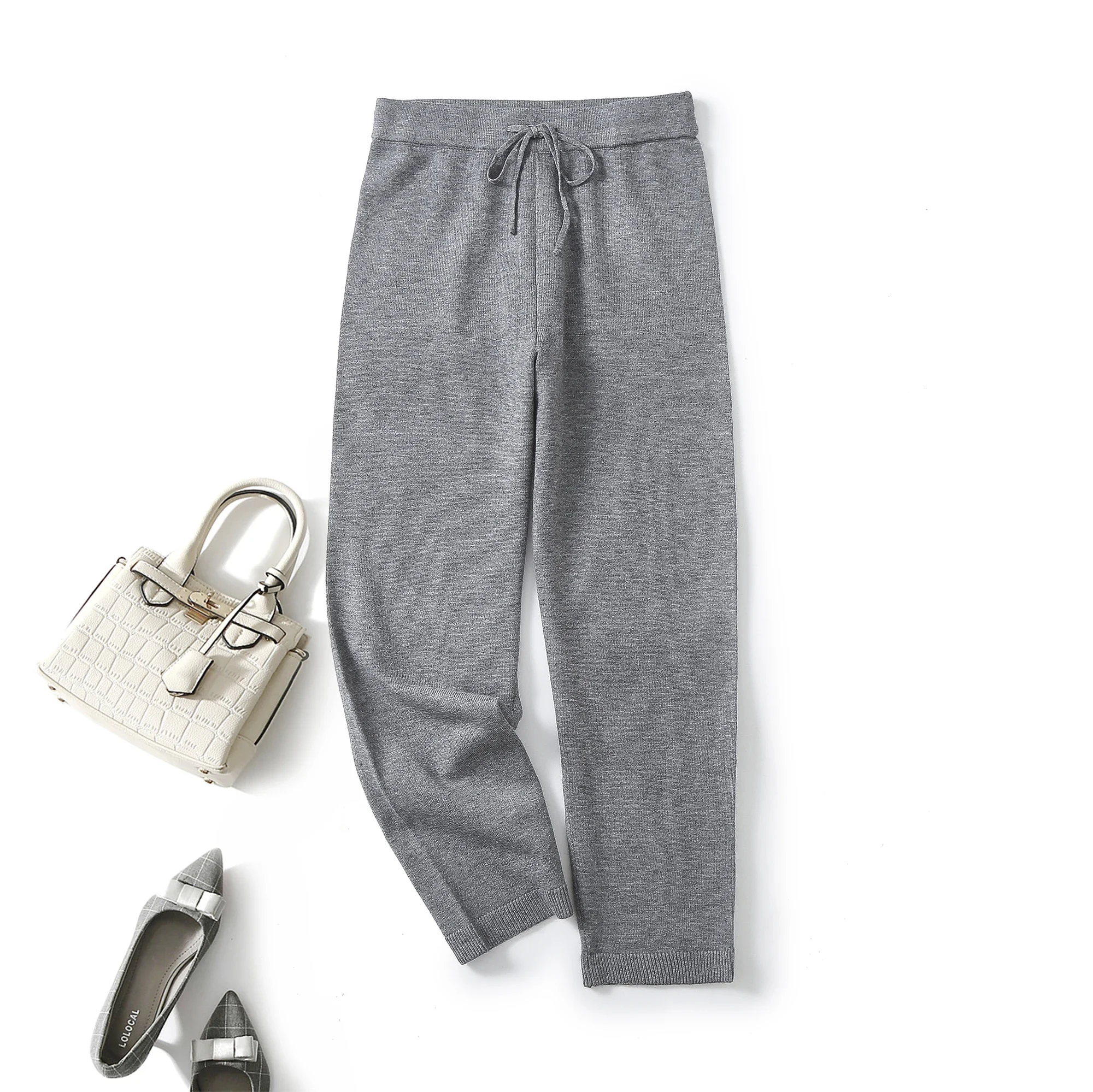 Ethereal MD 2023 autumn new style of Elegant knitted casual pants for women