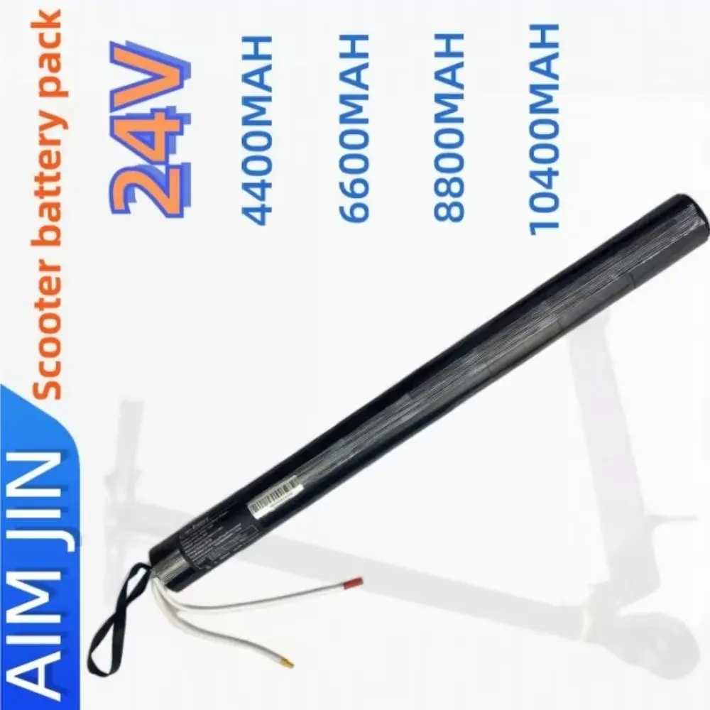 

Electric Scooter Lithium Battery Pack 24V Carbon Fiber Tubular 4.4Ah/6.6Ah/8.8Ah/10.4Ah Built-In 18650 Battery for Scooter