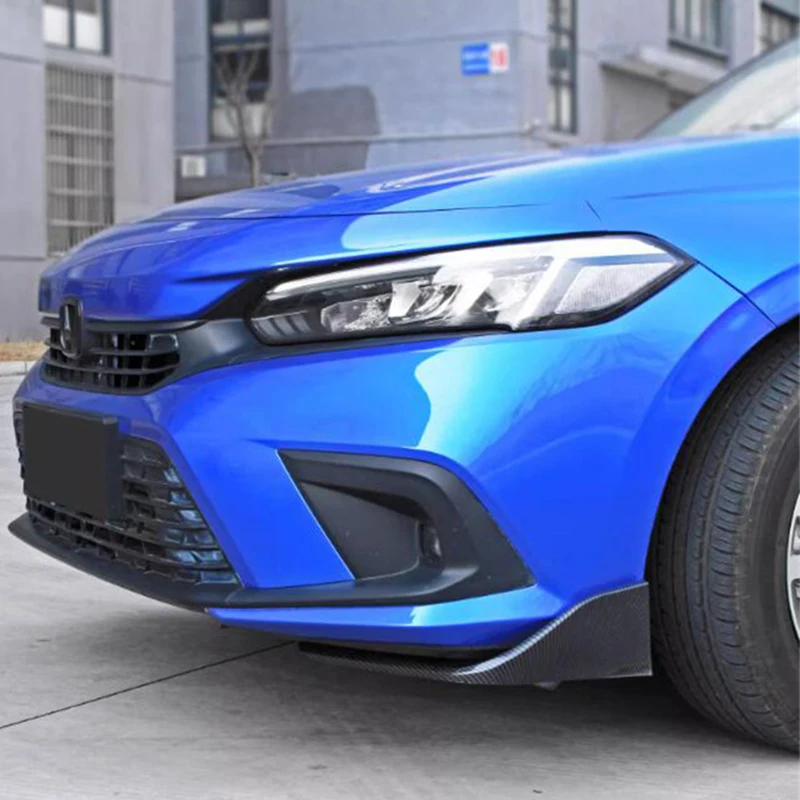 For Front Wrap Angle Bumper Diffuser Lip Splitter NEW Honda Civic Refit Anti-Collision Accessory Body Kit 2022 2023 Year