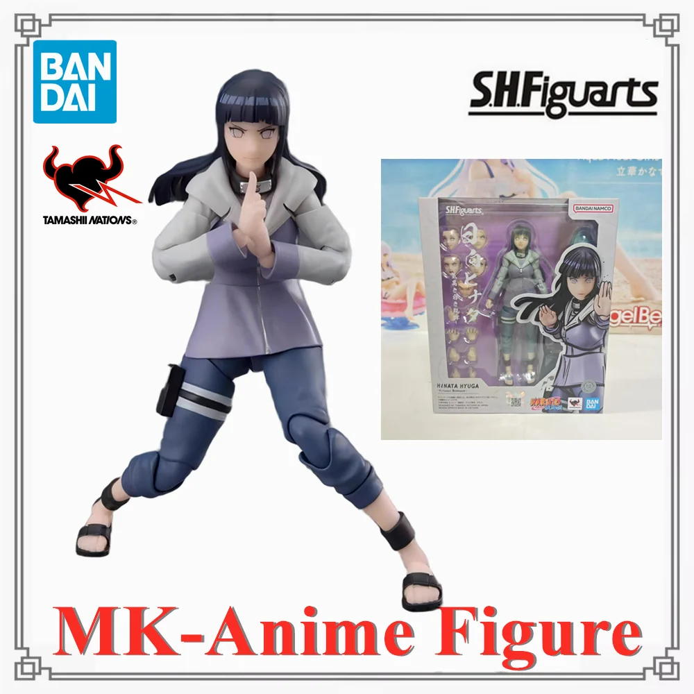 

Bandai Original S.H.Figuarts Hinata Hyuga Noble White Eyes НАРУТО Shippuden Аниме Фигурки Фигурка ПВХ Модель Игрушки