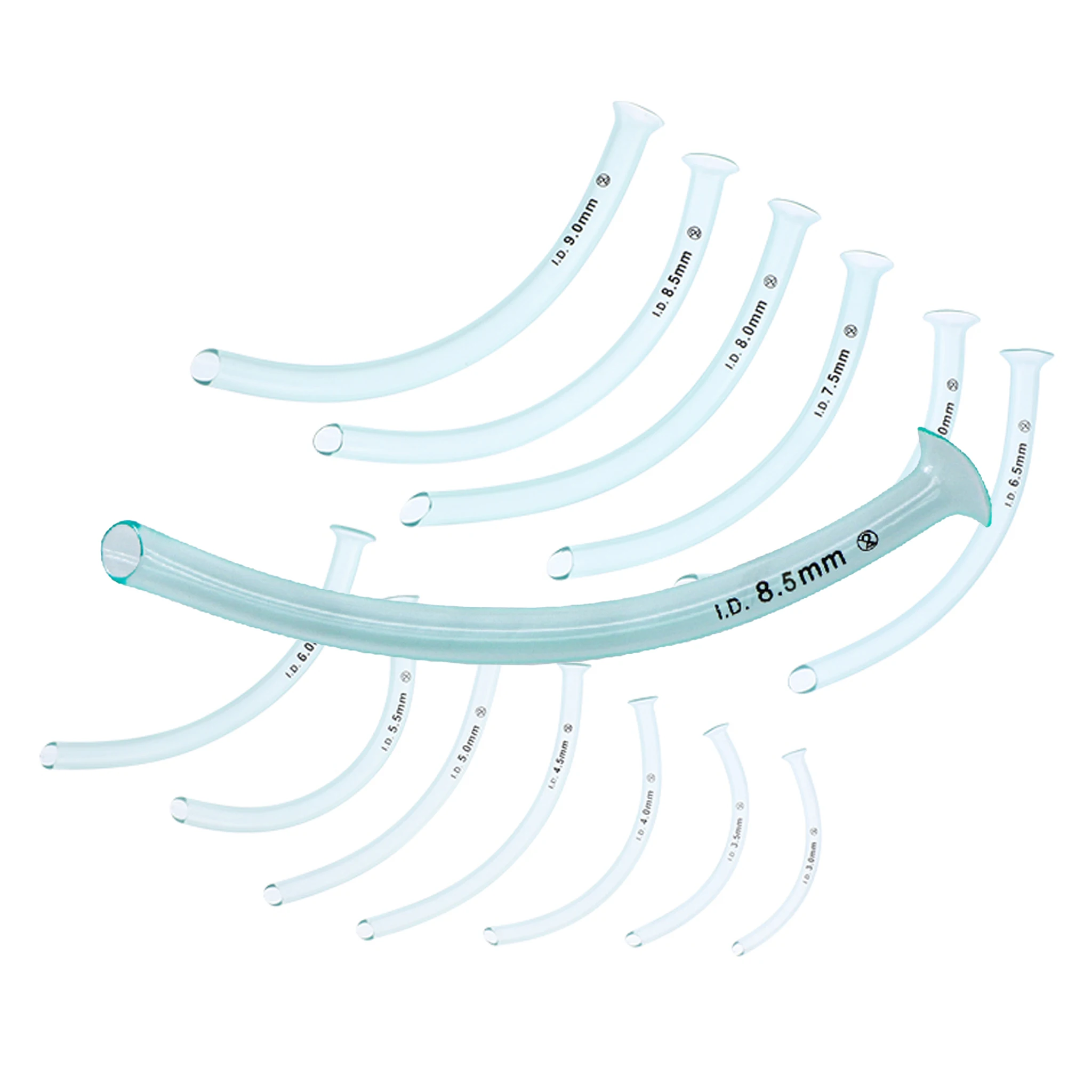 

Nasopharyngeal Airway 3.0-8.5mm Disposable Nasal Pharyngeal Duct Respiratory Gas Guide Tube First Aid Emergency 5Pcs/10Pcs/20Pcs