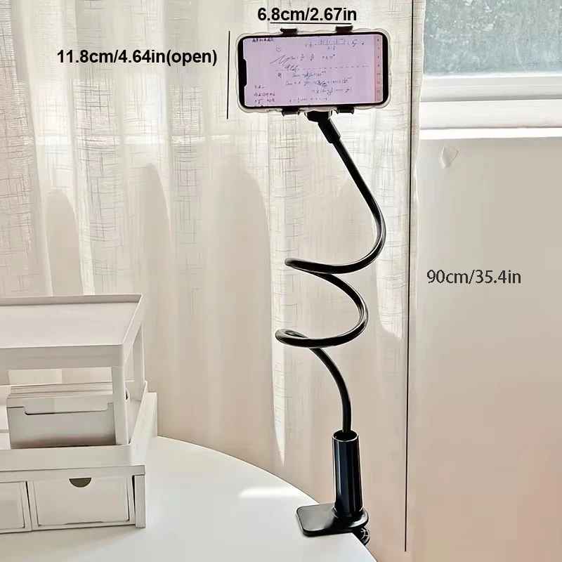 Регулируемый 360° °   Всенаправленная подставка для телевизора на колесах, универсальный держатель для мобильного телефона и планшета без зарядки для прикроватного офиса и дома