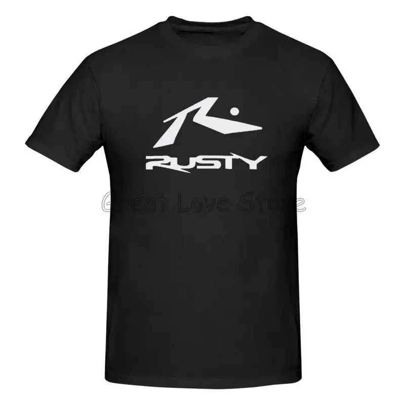 T-shirt per tavole da surf arrugginite Abbigliamento estetico personalizzato doganale T-shirt nere tinta unita ad asciugatura rapida Abbigliamento estivo da uomo oversize