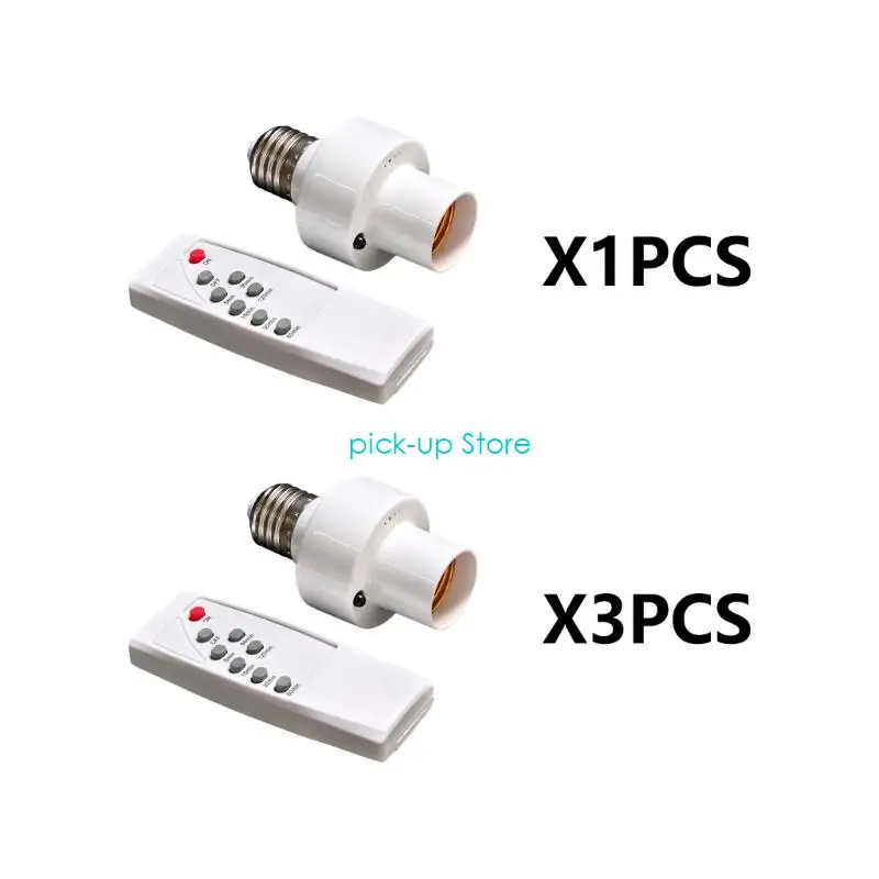 

Q5WA E27 Держатель цоколя для лампы Розетка с дистанционным управлением и дистанционным таймером для подвала