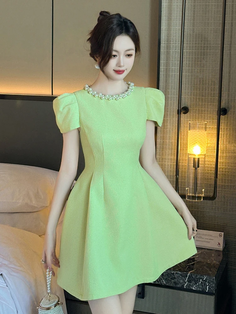 French Pretty Holiday Prom Dresses Women Cute Birthday Party Dress Ladies Pearl Ball Gown Female Banquet Short Vestidos Mujer - AliExpress 200000345 French Pretty Holiday Prom Dresses Women Cute Birthday Party Dress Ladies Pearl Ball Gown Female Banquet Short Vestidos Mujer - AliExpress 200000345