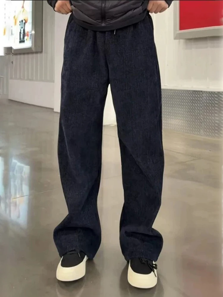 

Мужские джинсы Deep Blue Casual: осенне-зимние, американского кроя, слегка расклешенные, прямые брюки с эффектом драпировки