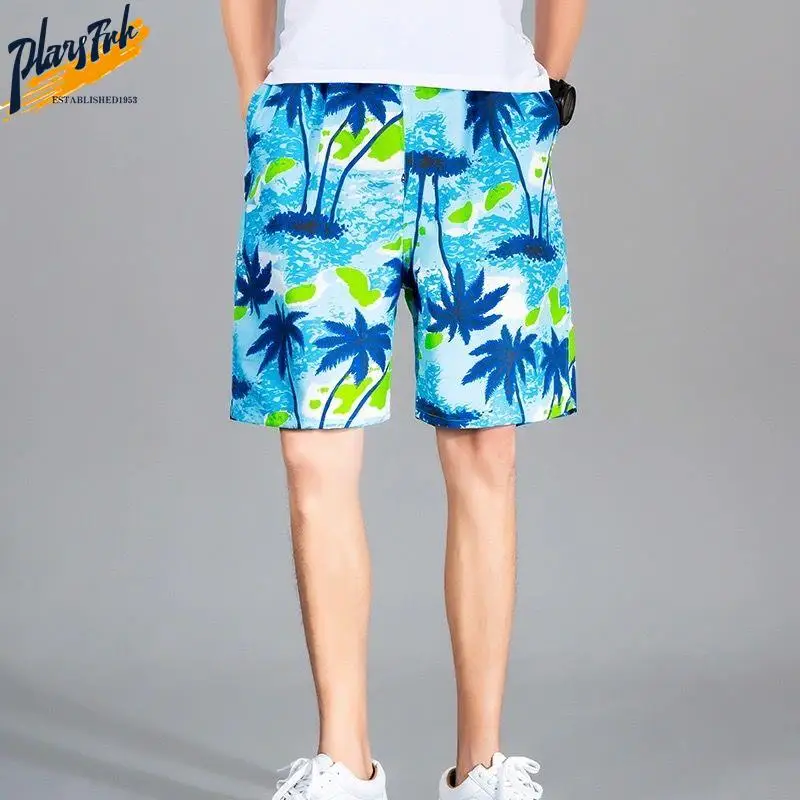 

Мужские летние модные удобные пляжные шорты, повседневные брюки длиной до колена, трендовая мужская одежда, свободный крой, тонкие, стандартного размера