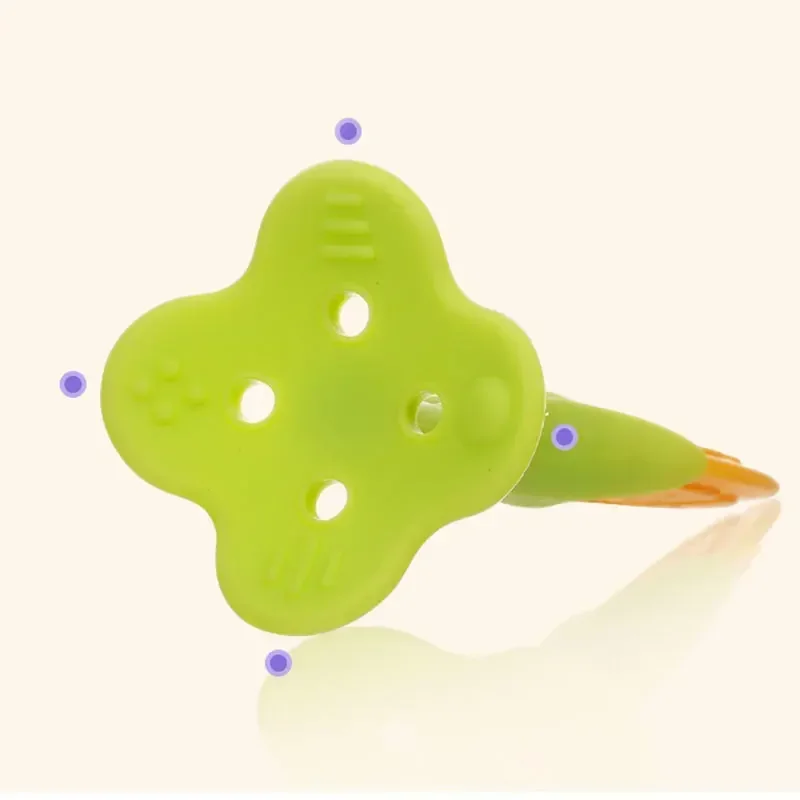 Fruits Shape Baby Chewing Teether Toys Safe BPA Free Silicone Teething Chew Dental Care Strengthening Tooth Training for Infant