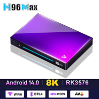 H96 MAX M9 Android 14 TV BOX NPU 6TOPS Rockchip RK3576 8-Core 2.4G 5G Wifi6 BT5.4 1000M LAN 8K 4K 120fps DDR4 4GB 64GB 8GB 128GB