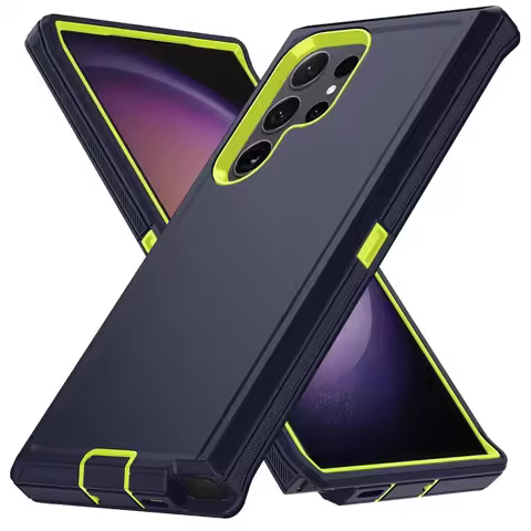 Rugged Military Armor Anti-Drop Phone Case for Samsung Galaxy S25 S24 S23 S22 S21 FE Plus Note 20 Ultra Hard PC Material Cover