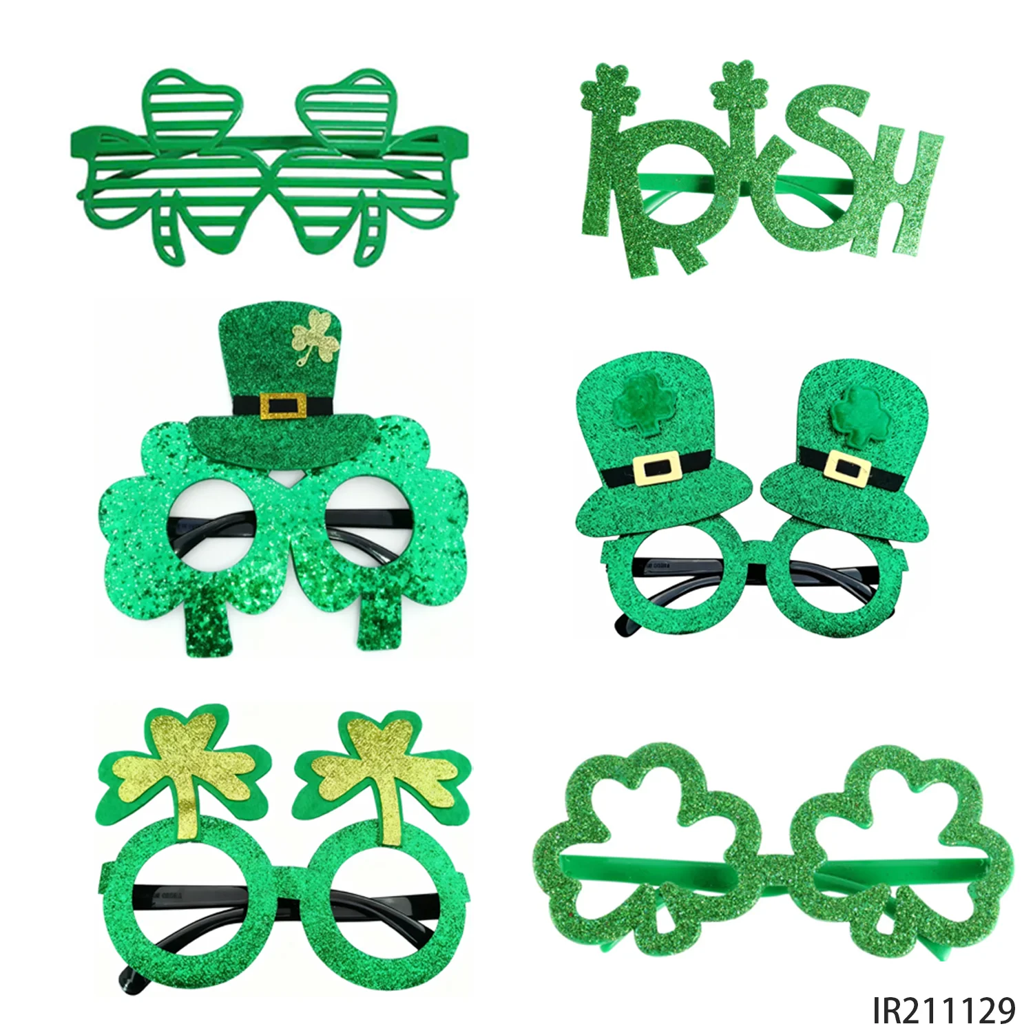 

Набор ирландских очков PESENAR Green Shamrock для украшения вечеринки в честь Дня Святого Патрика, аксессуар