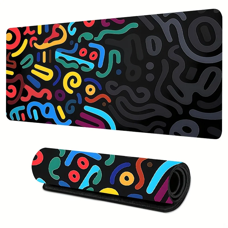 

High-Density Rectangle Cloth Mouse Pad Smooth Movement Mouse Mat Non-Slip Rubber Base For Office Gaming Study Computer Laptop