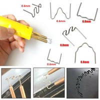 500PCS 0.6/0.8mm Hot Stapler Staples Welding Nail For Car Bumper Staples Plastic Welder Repair Kit Welding Nail Soldering Tools