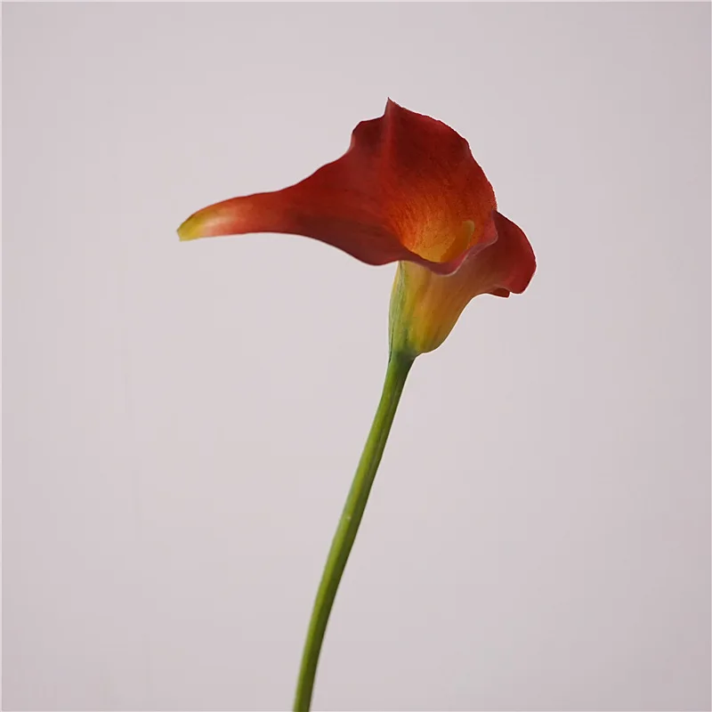 5Pcs Latex Calla Lily Real Touch Artificial Flowers Wedding Decor Bridal Bouquet Party Table Floral Arrangement Home Decorations image 3