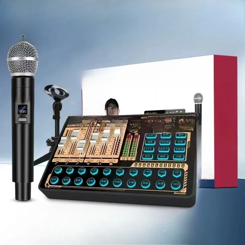 H9pro wireless dynamic microphone wireless live broadcast sound card singing live streaming host dedicated outdoor indoor