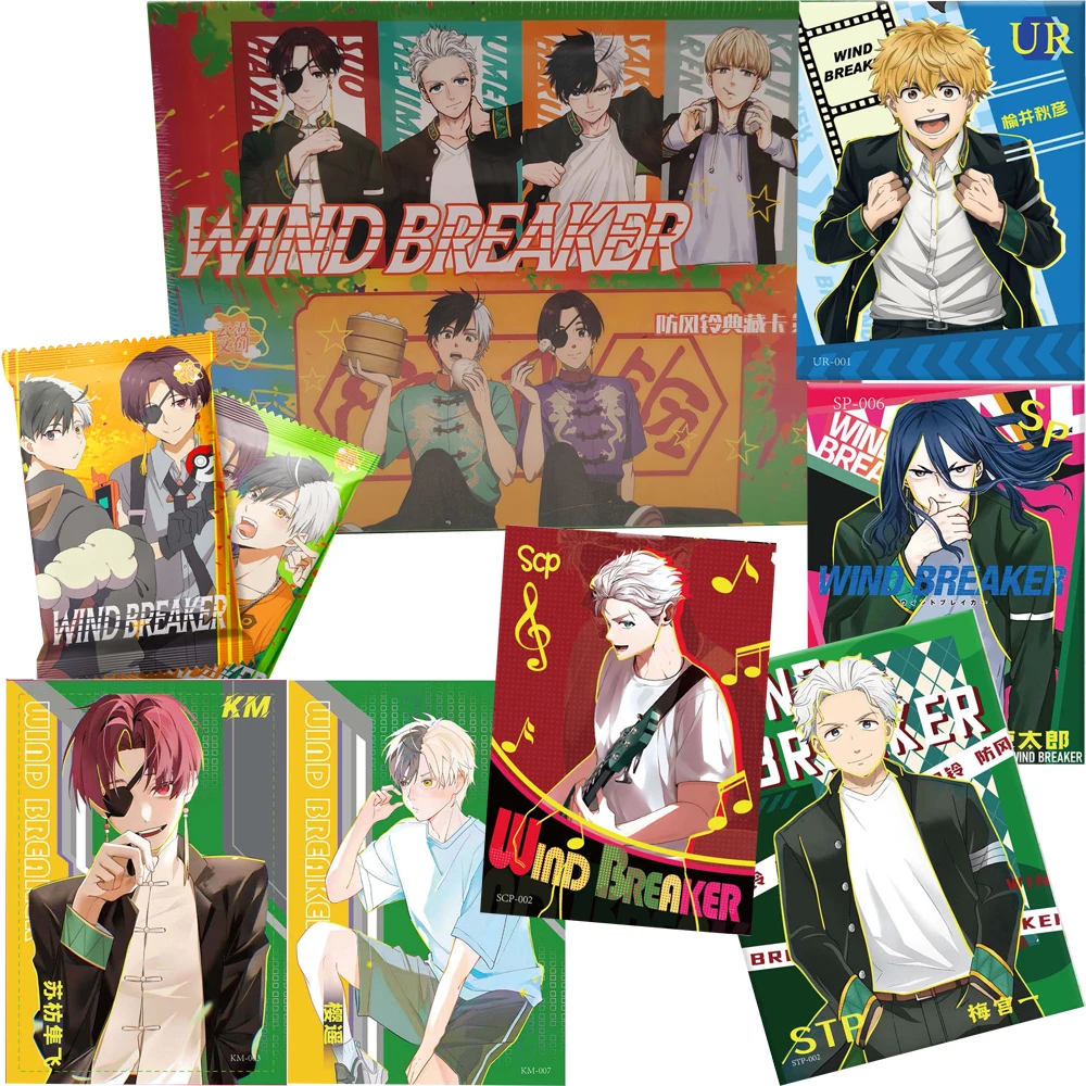 Hot Blooded Battle Japanese Anime Wind Breaker Collection Card Popular Character Unique Design Exquisite Characters Cards Gifts